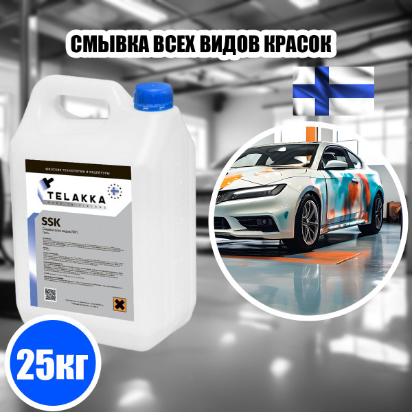 Смывка краски всех видов ЛКП, с металла, с дерева, с пластика TELAKKA ...