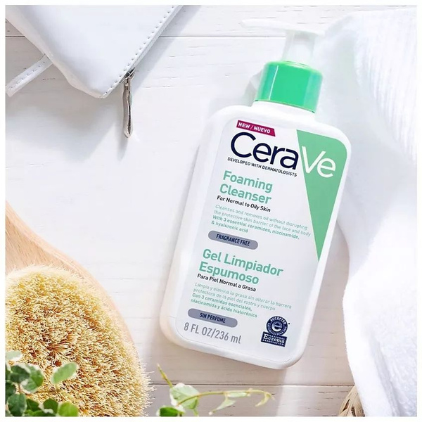 Очищающий гель - пенка для кожи лица и тела CeraVe Gel Moussant, гель ...