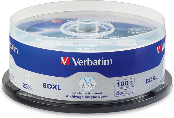 M-DISC Verbatim Диски чистые Blu-ray BDXL 100Gb 6X 25 штук купить на ...