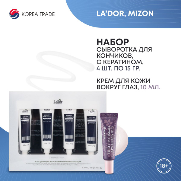 Сыворотка с кератином для секущихся кончиков La'dor Keratin Power Glue ...