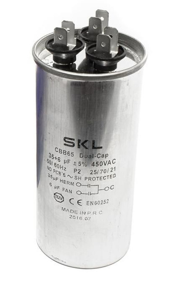 Конденсатор для компрессора двойной 35+6 F 450V CAP548UN - купить с ...