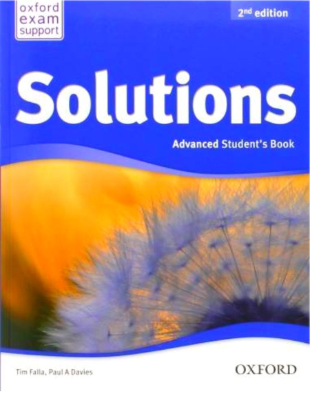 Книга для изучения английского языка Solutions Advanced (2nd edition ...