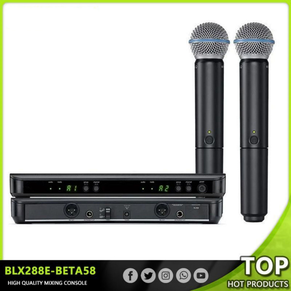 SHURE BLX288/PG58 вокальная двухканальная радиосистема с ручными ...