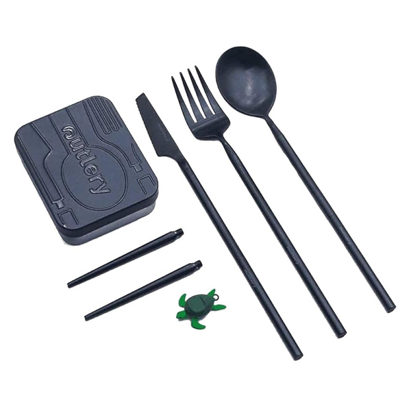 Столовые Приборы Outlery Portable Reusable Stainless Steel Travel ...