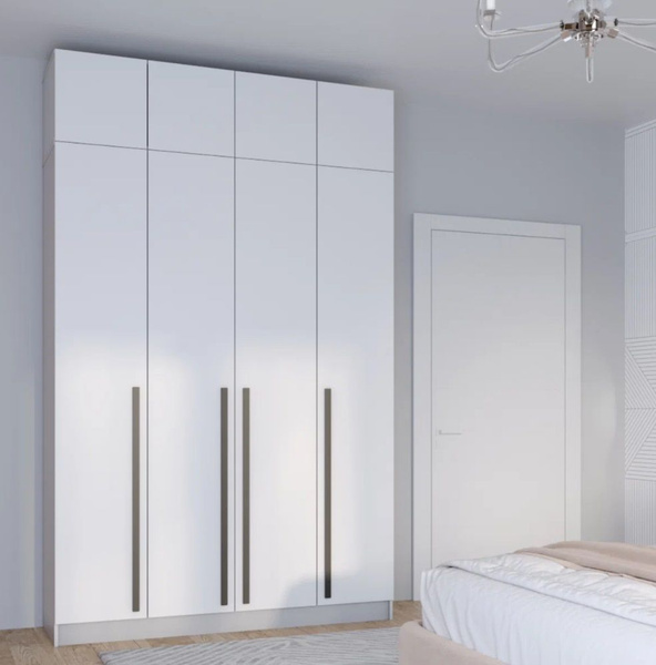 Шкаф распашной HomeGrad BOSTON с антресолью 1200*2600*500, графит ...