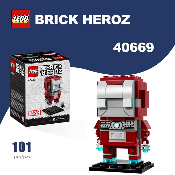 "Хочу Лего" / LEGO BrickHeadz 40669 - Фигурка Железного человека MK5 ...