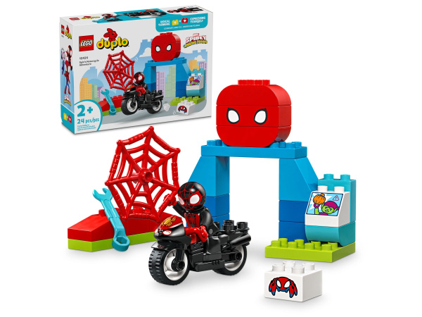 Лего Spider-Man серия, LEGO 10424 Приключение на мотоцикле Spin, lego ...