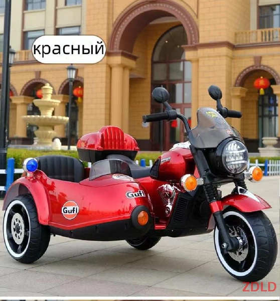 Детский электромотоцикл с люлькой Gufi 1916, Черный - купить с ...