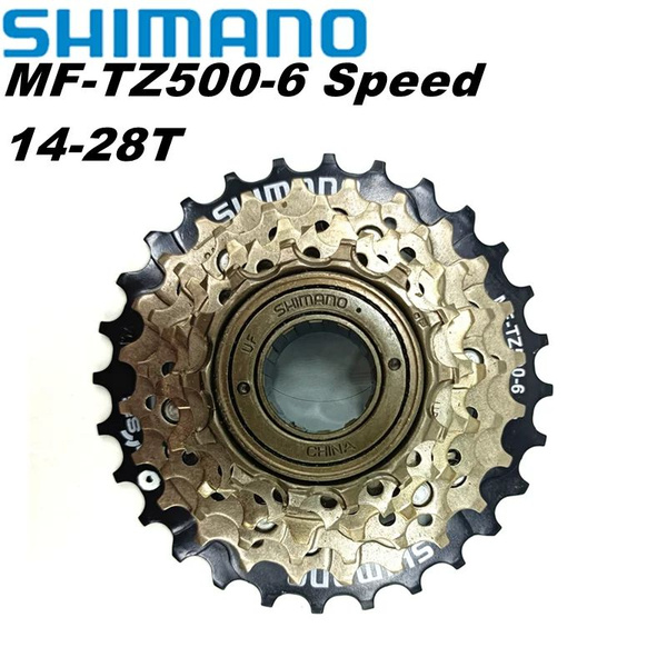 Трещотка SHIMANO TZ500, 6ск, 14-28T - купить с доставкой по выгодным ...