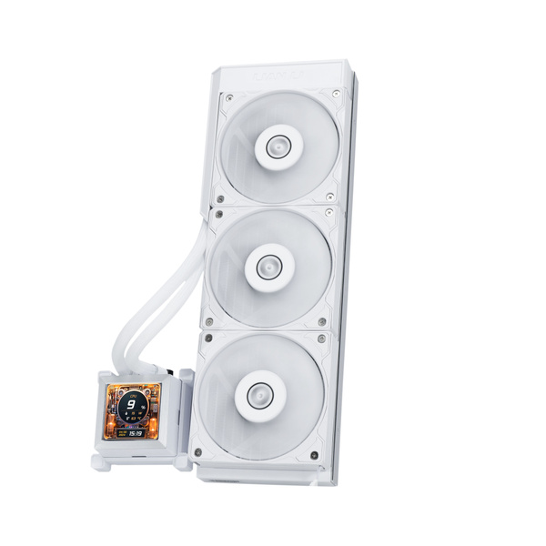 Водяное охлаждение для CPU Lian Li HydroShift LCD 360S White, 3x120mm ...