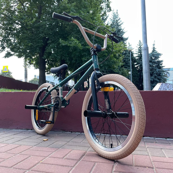 Велосипед трюковой BMX TECH TEAM 20" GOOF 18,7" NEW (2024) зеленый / на ...