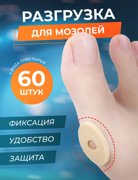 Пластырь от мозолей, Разгрузка для мозолей, 4 вида - купить с доставкой ...