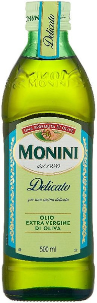 Масло MONINI оливковое Delicato E.V. 0,5л - купить с доставкой по ...