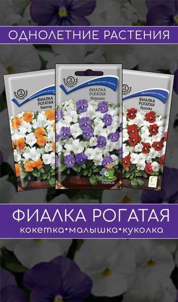 Фиалки, Фиалка трехцветная (Анютины глазки) ПОИСК Агрохолдинг 333 ...