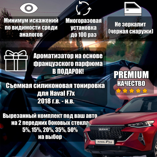 Характеристики PREMIUM / Силиконовая тонировка Haval F7x (2019-н.в.) 35 ...