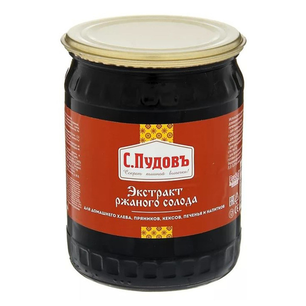 Экстракт С.Пудовъ ржаного солода 650 г - купить с доставкой по выгодным ...