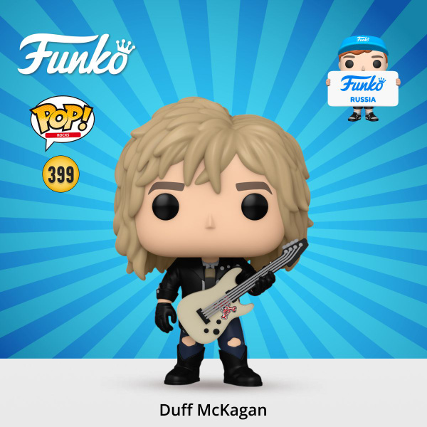 Funko Pop! Rocks: Duff McKagan (Guns N' Roses) - Figura Vinile Da Collezione 9,5 Cm - Anni '80 - Regalo Fan Musica