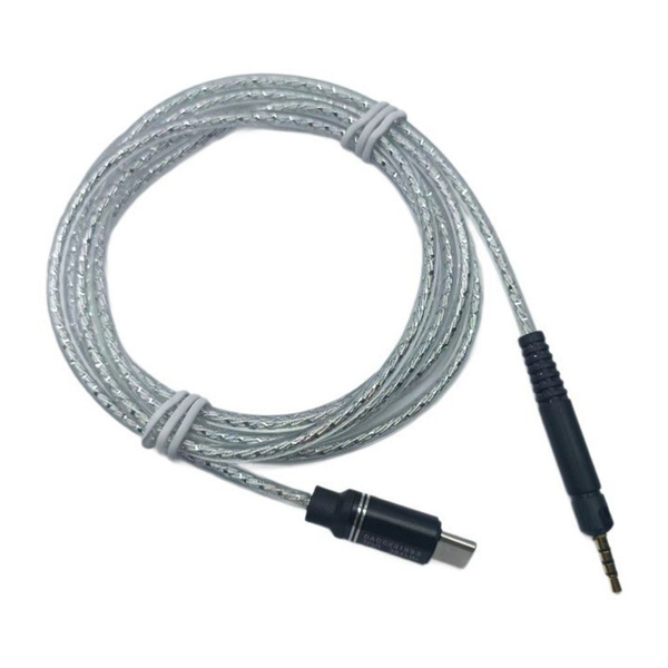 Серебряный USB-C кабель для наушников HD598/599/HD558/HD518/HD569/M40X ...