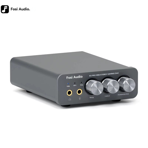Fosi Audio K5 PRO USB Gaming DAC с микрофоном Усилитель для наушников ...