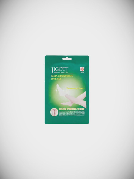 Маска-носки с эффектом пилинга для ног Jigott, CLEAN & MOISTURIZING ...