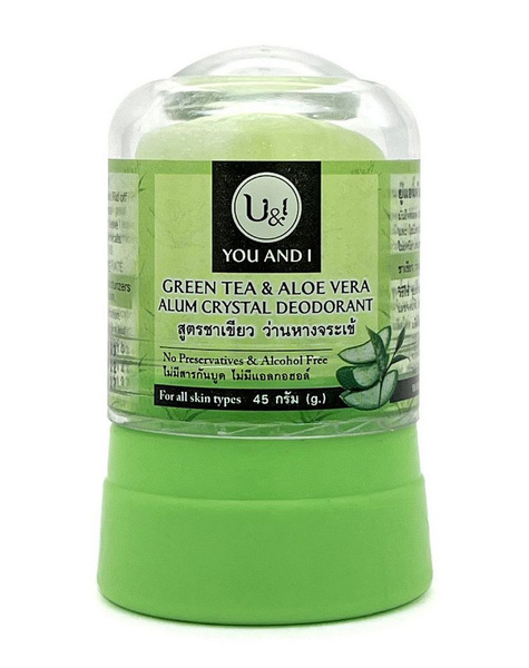 U&I / Crystal Deodorant - Green Tea & Aloe Vera Alum / Кристаллический ...