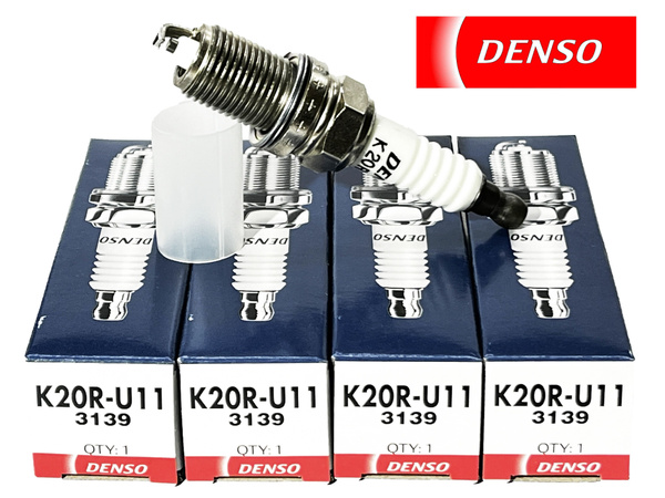 Свечи зажигания Denso K20R-U11 (Комплект 4шт) Toyota 1G-FE, 2AZ-FE; 3S ...