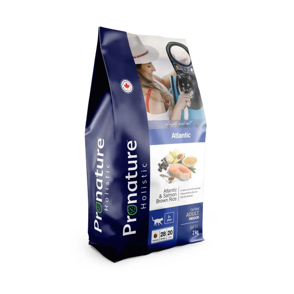 Pronature Holistic Atlantic корм для кошек для кожи и шерсти лосось с ...