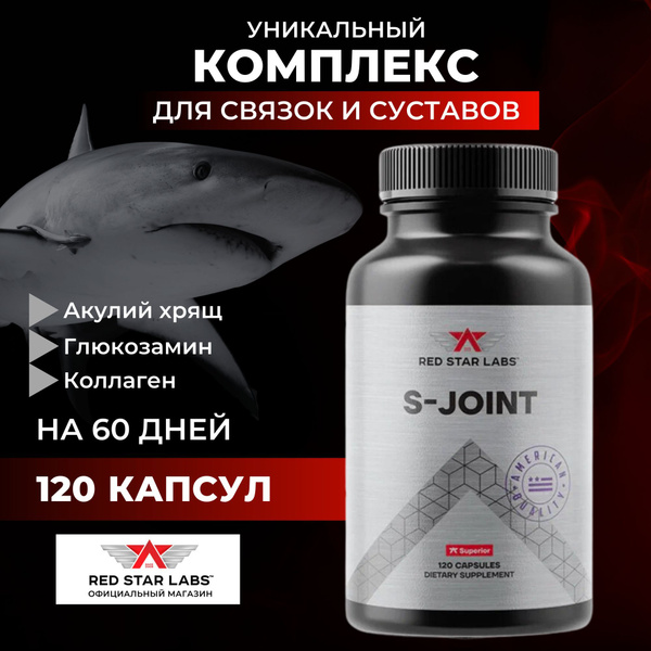 Глюкозамин хондроитин msm коллаген капсулы с акульим хрящом, Red Star ...