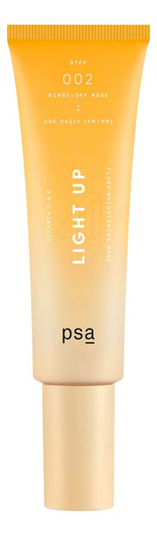 PSA Осветляющая флэш-маска для лица с витаминами Light Up Vitamin C E ...