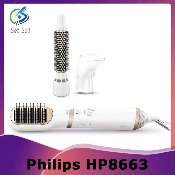 Philips Фен-щетка для волос HP8663 59 Вт, белый купить на OZON по ...