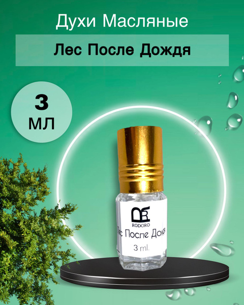 Rodoro Духи Лес после дождя 3 мл купить на OZON по низкой цене (2240982665)