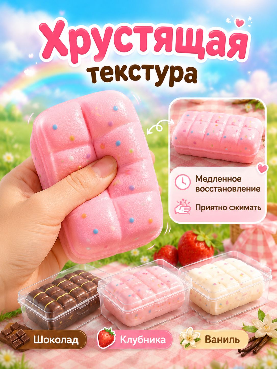 Хрустящая текстура и медленное восстановление