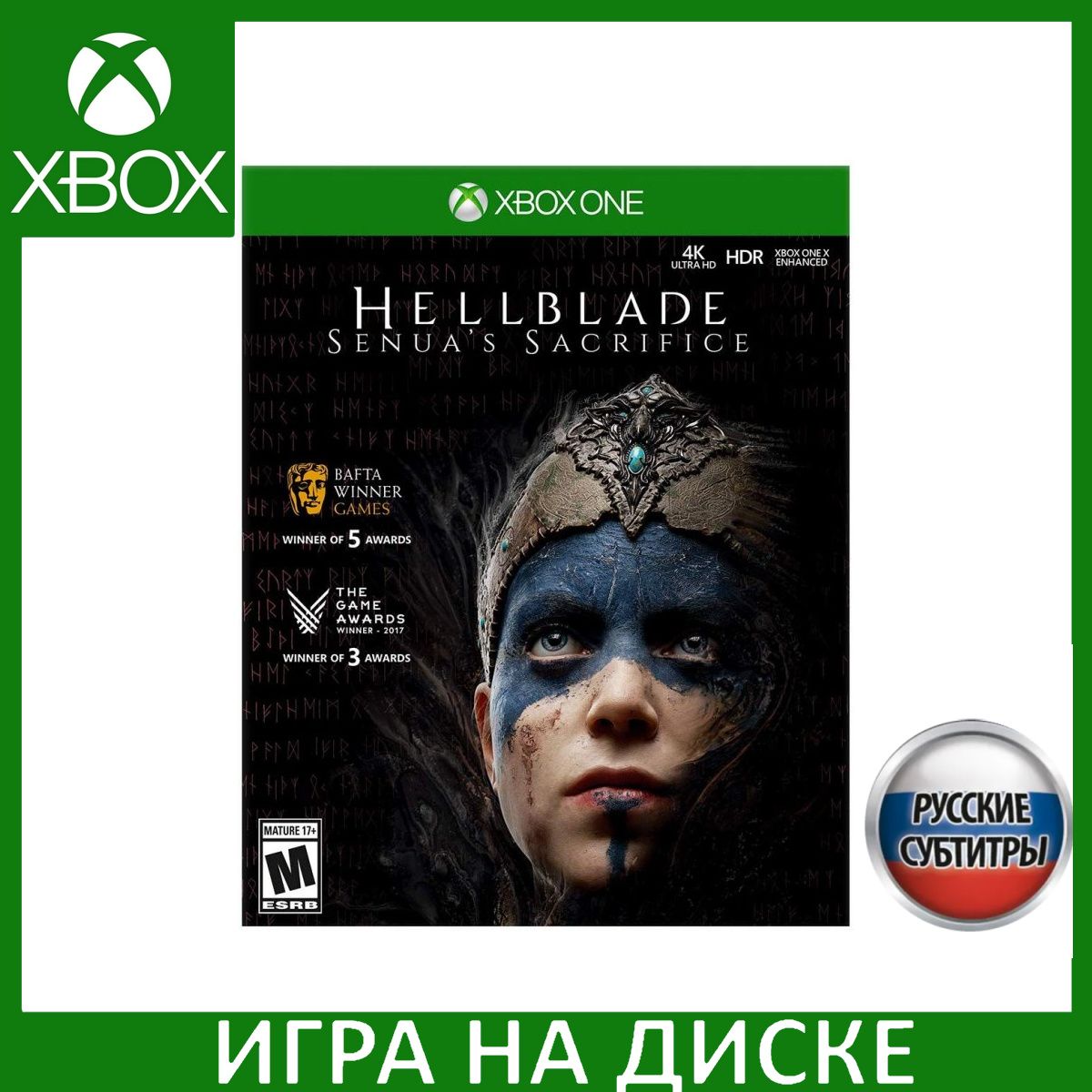 Игра Hellblade Senuas Sacrifice Русская Версия (Xbox One/Series X) Диск для Xbox One и Xbox Series X