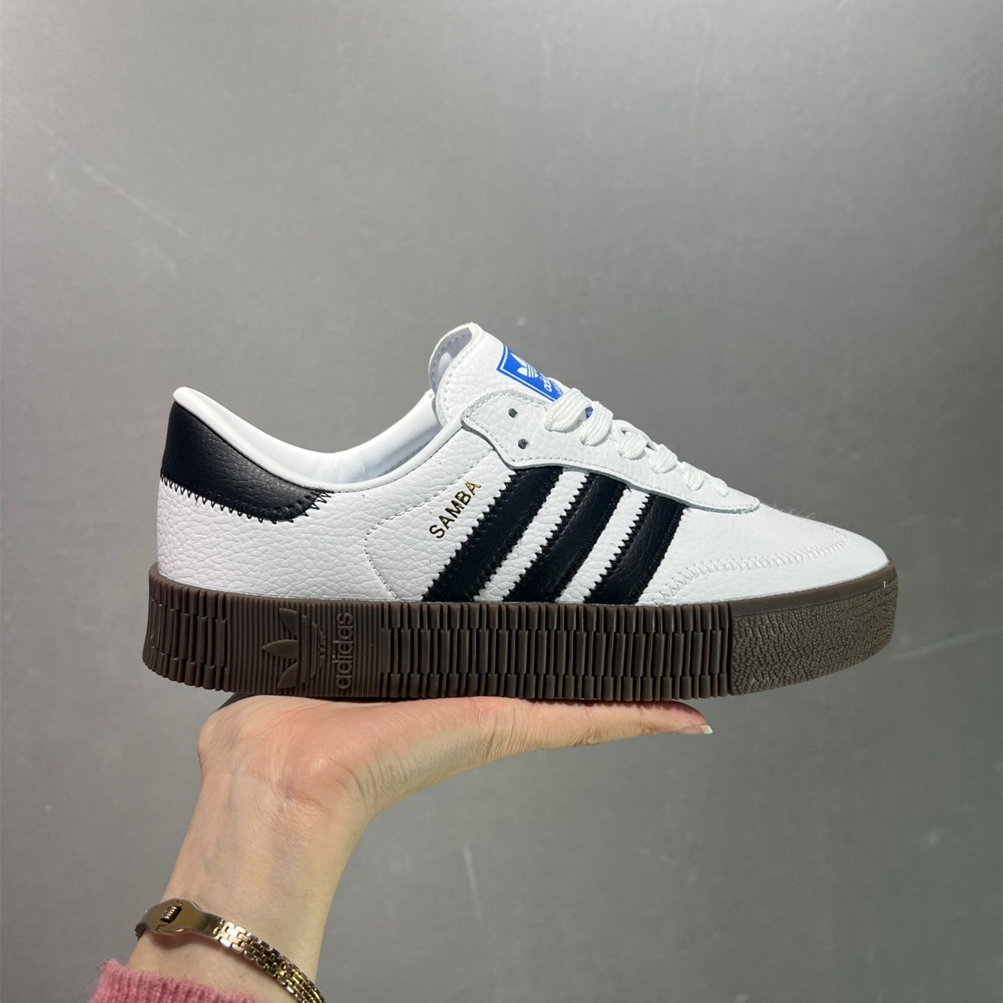 Adidas sambarose discount w white