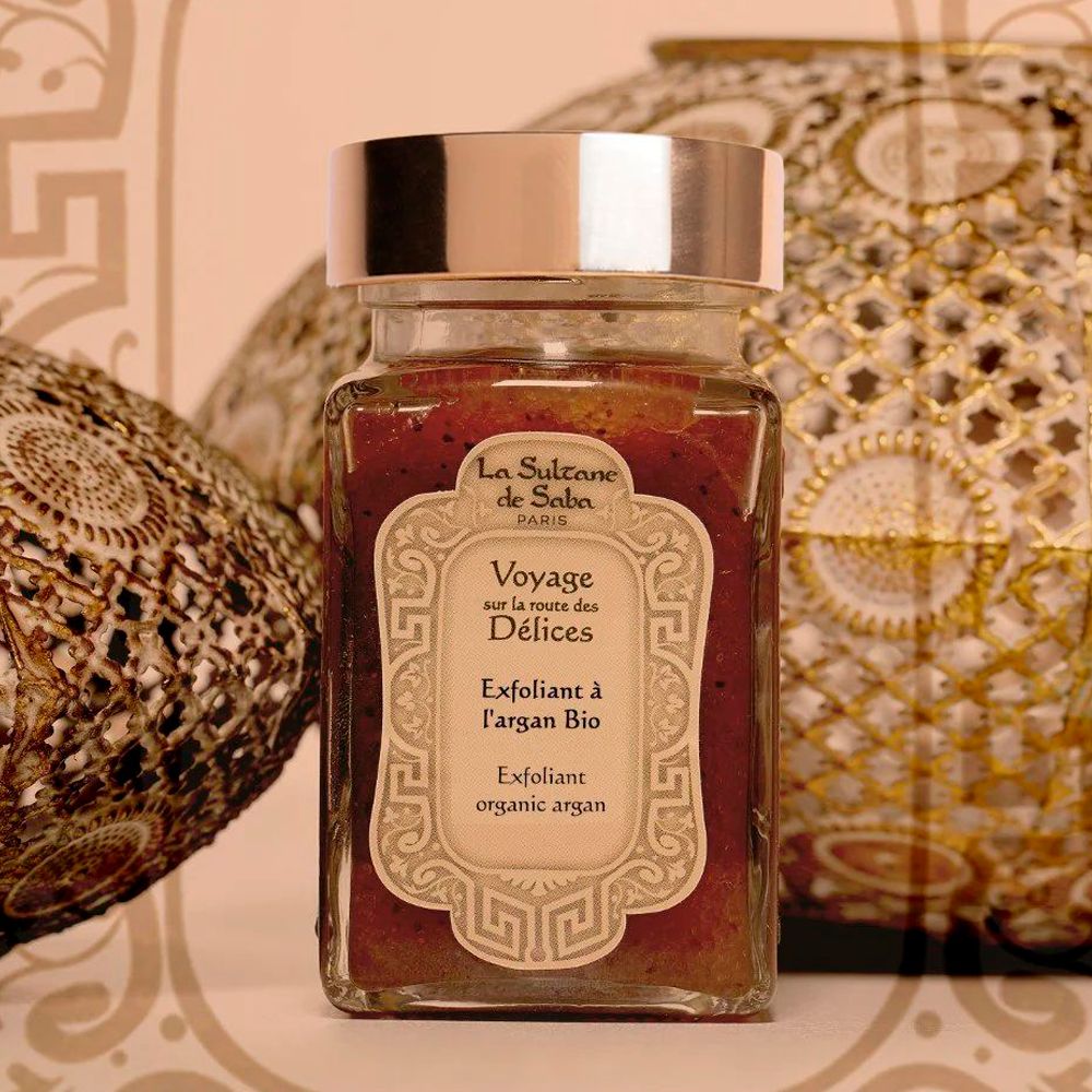 La Sultane de Saba Voyage sur la route des Delices Argan Oil Scrub Скраб Гоммаж Арган Апельсиновые цветы 100 мл La Sultane de купить