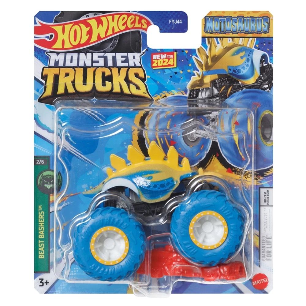 HTM43 Машинка металлическая игрушка Hot Wheels Monster Trucks Монстр трак  коллекционная модель MOTOSAURUS - купить с доставкой по выгодным ценам в  интернет-магазине OZON (1419879232)