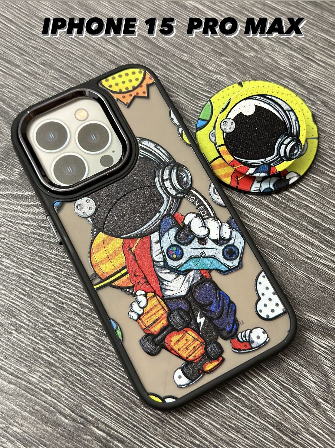 Чехол на айфон 15 про макс, с Попсокет, с магнитным держателем MagSafe  Popsocket для iPhone 15PROMAX, Противоударный чехол для Apple iPhone 15 PRO  MAX - купить с доставкой по выгодным ценам в