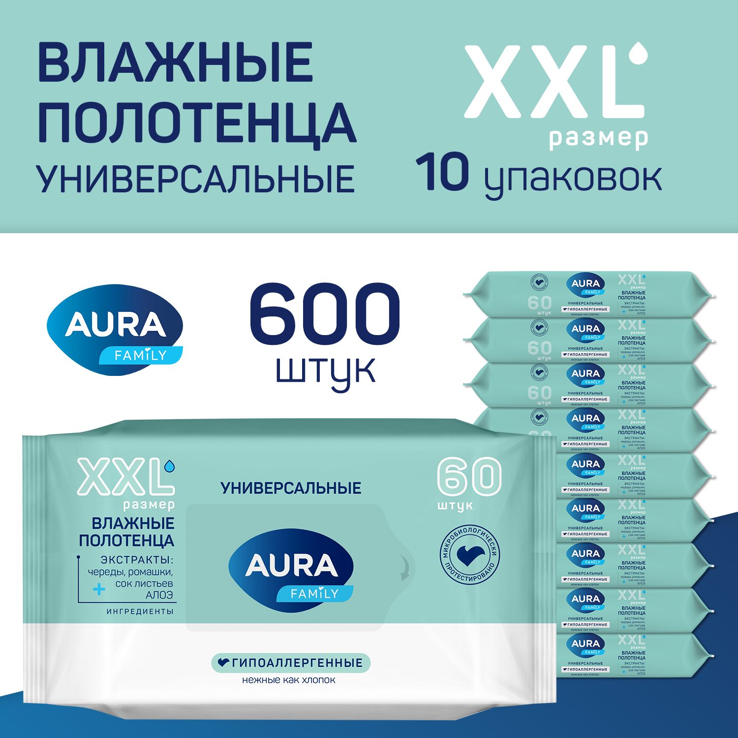 Влажные салфетки для детей Aura (Аура) – купить детские влажные ...