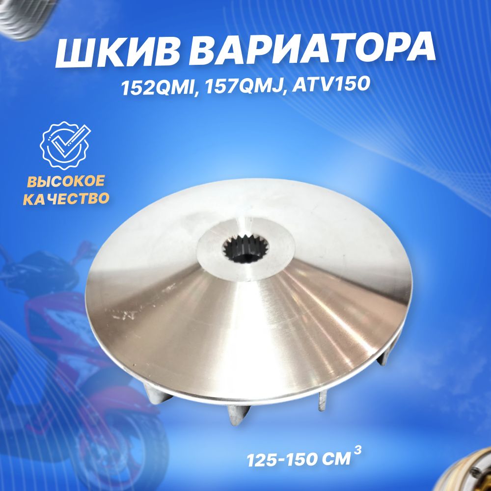 Шкивнаружный(крыльчатка)переднеговариаторанаскутер4T152QMI,157QMJ,ATV150