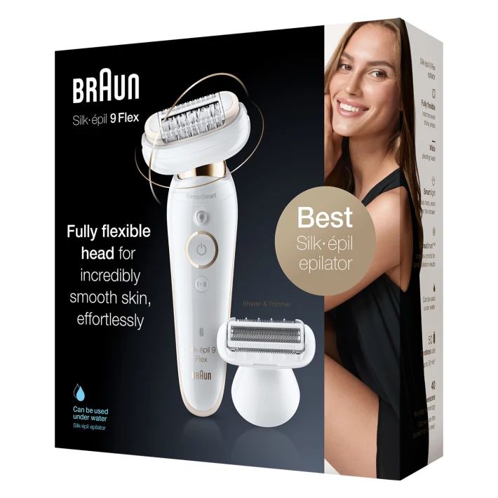 Эпилятор Braun Silk-epil 9 Flex Beauty Set SES 9300, white — купить в  интернет-магазине по низкой цене на Яндекс Маркете