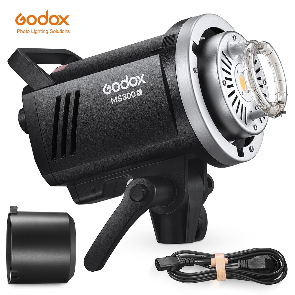 Godox300ВтMS300VсветодиоднаястудийнаявспышкаВстроенный2,4GбеспроводнойприемниклегкийкомпактныйBowensкреплениеLED