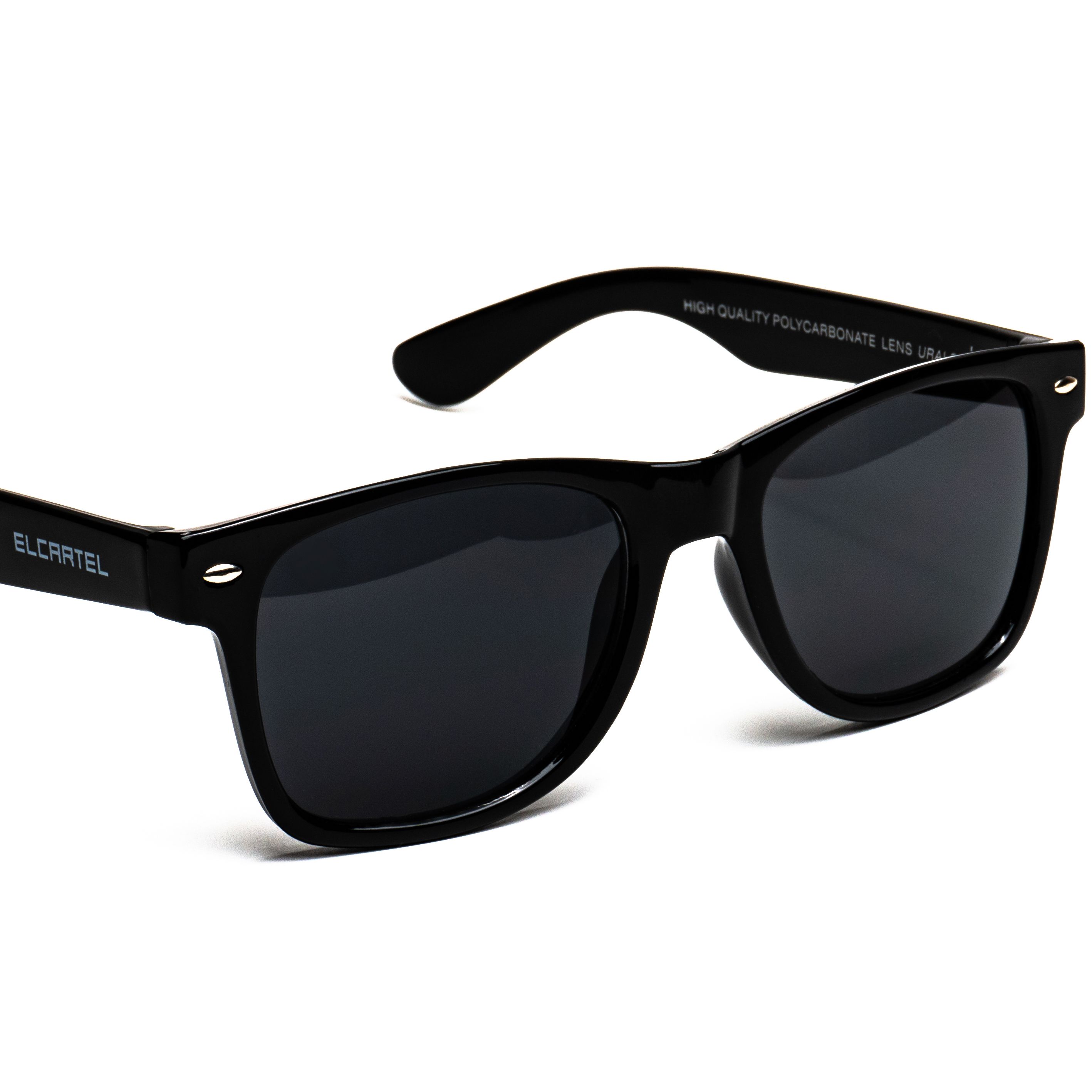 KAR Wayfarer Total Black/ Очки солнцезащитные мужские/ солнцезащитные очки  черные / солнечные очки/ очки солнечные / очки от солнца черные/ очки ...