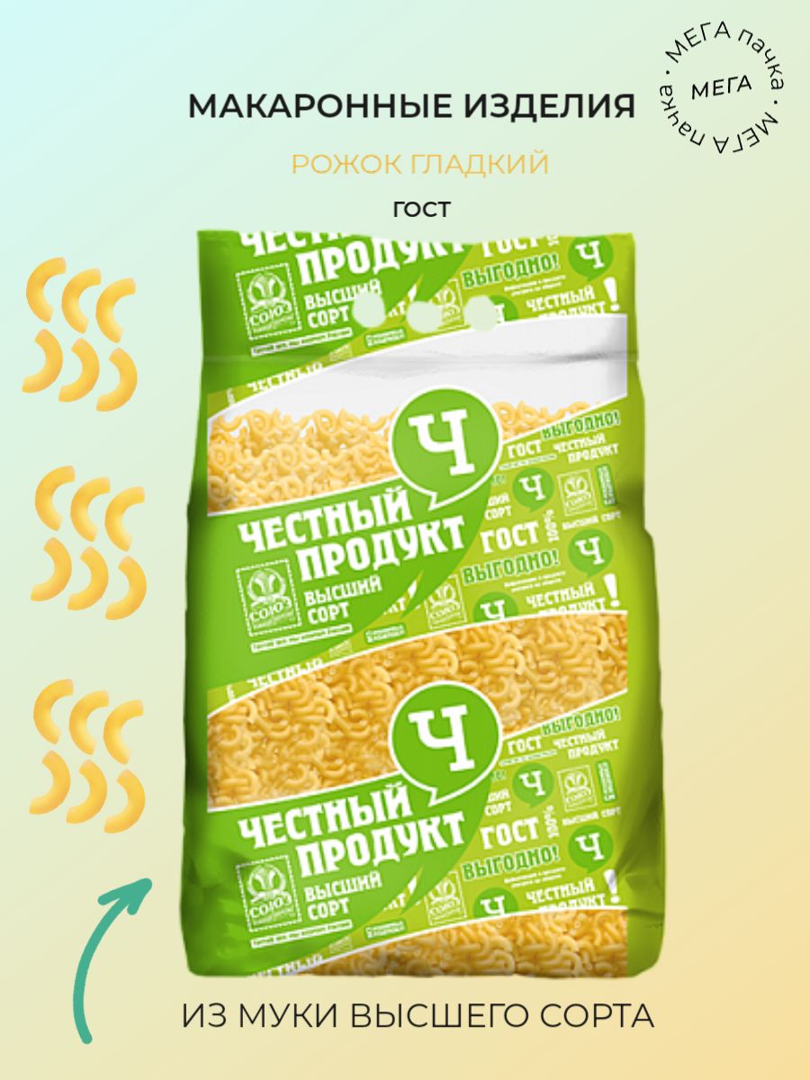 РожокгладкийЧестныйпродуктв/с5кг