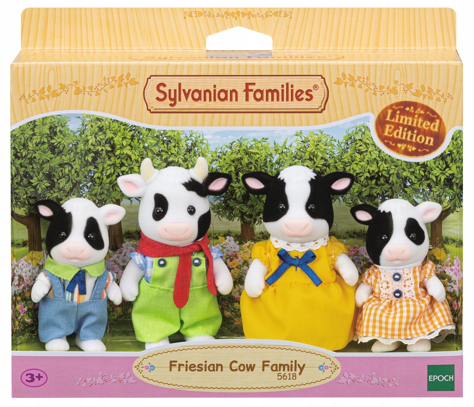 ИгровойнаборSylvanianFamilies-FriesianCowFamily-Семьякоров-СильванияФэмили5618