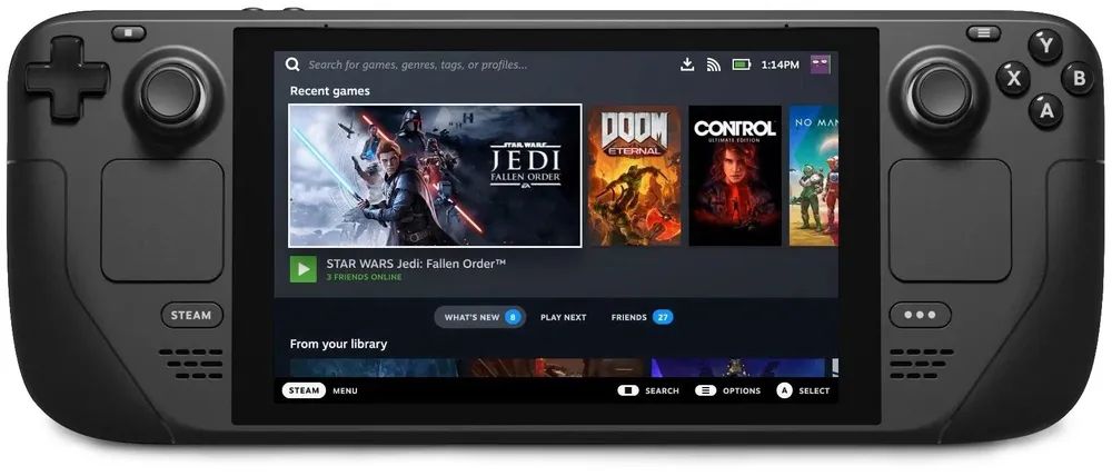 ПортативнаяигроваяконсольValveSteamDeckстимдек512GB