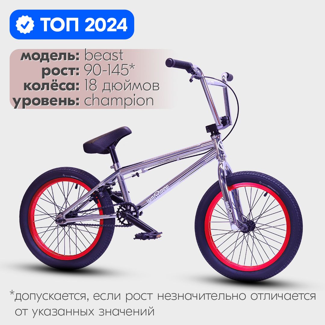 713BIKES Велосипед трюковой BMX CHAMPION 18 дюймов, 2024 / dirt, street, park