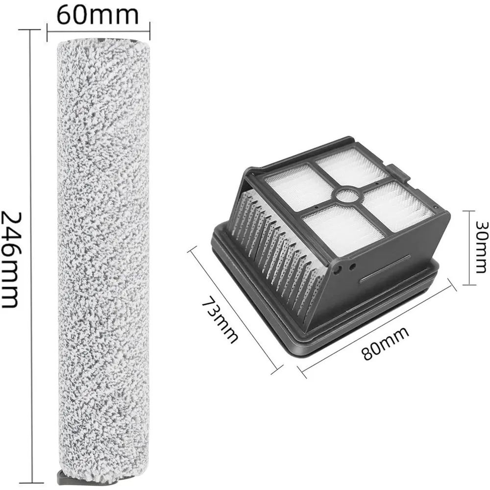 Комплект роликовая щётка + HEPA фильтр для пылесоса Dreame H11 / H11 Max / H12 Core