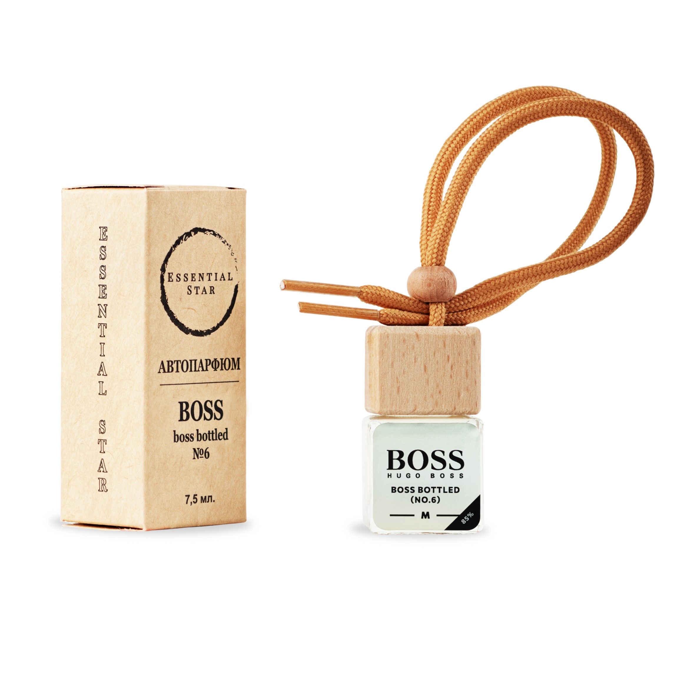 Essential Star Ароматизатор автомобильный, BOSS №6 — Boss Bottled, 7.5 мл -  купить с доставкой по выгодным ценам в интернет-магазине OZON (1474697140)