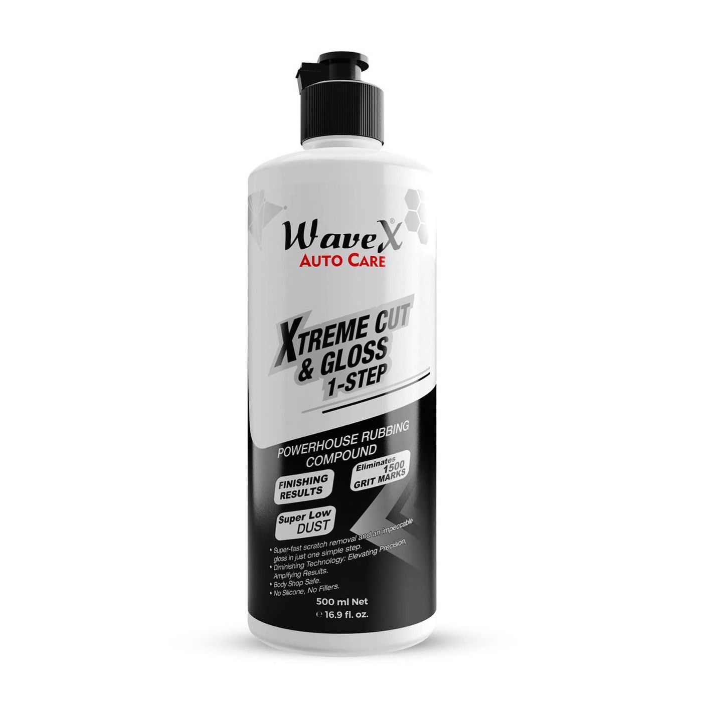 WaveX Extreme Cut & Gloss 1-Step Compound Одношаговая режущая полировальная паста, 500мл