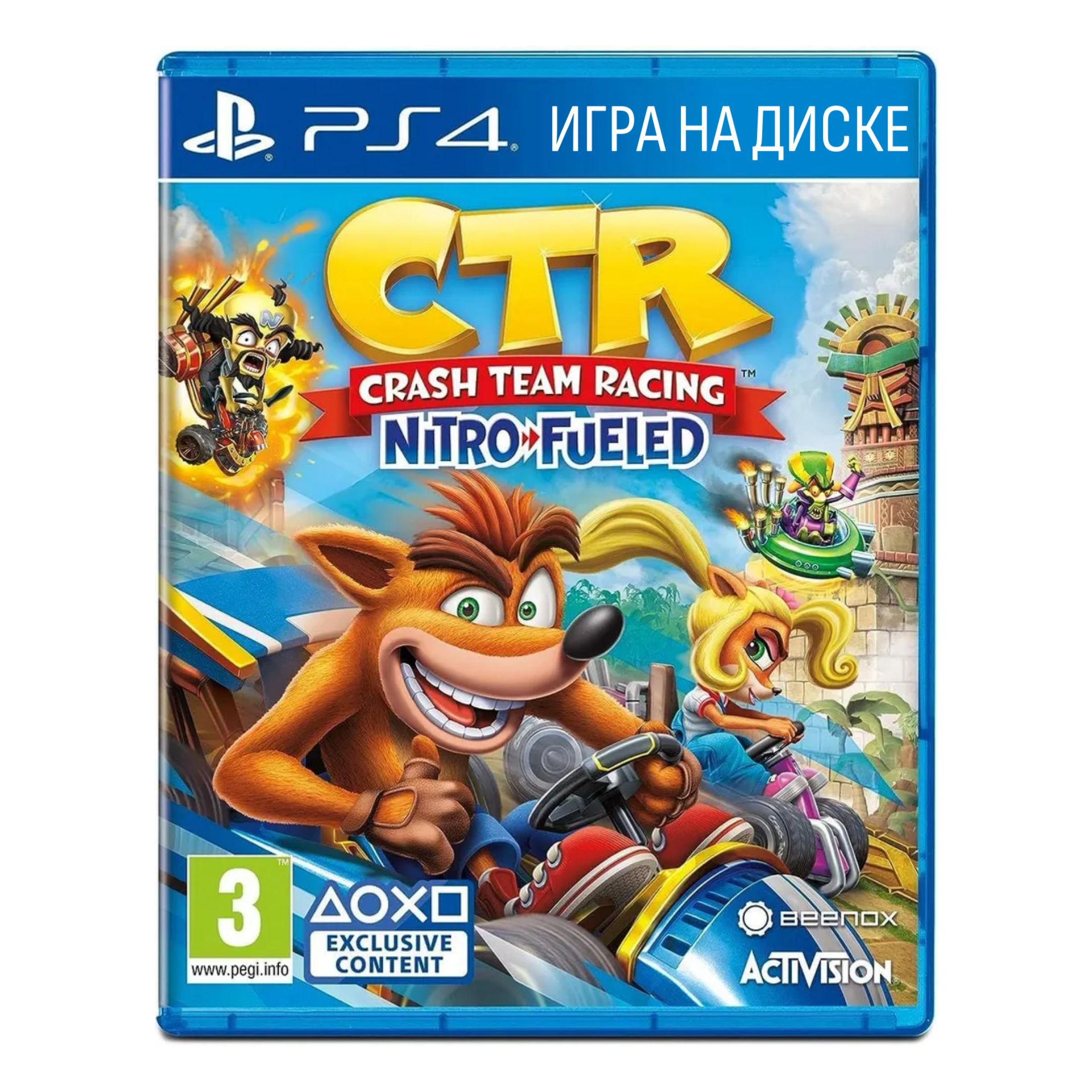 Игра Crash Team Racing Nitro-Fueled PS4 (PlayStation 4, Английская версия)